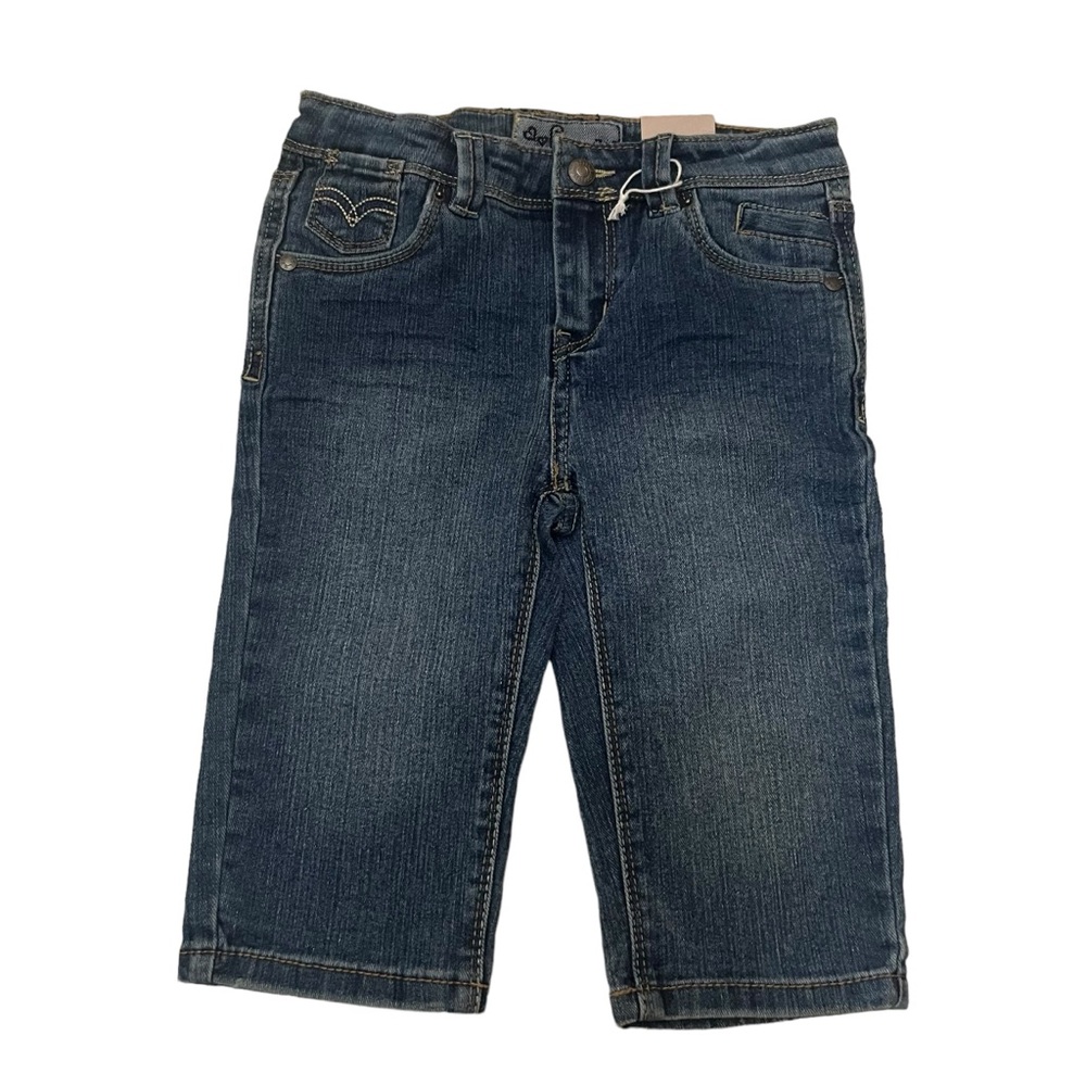 Levi‎ Girls 6X Regular Skimmer Rockstar Denim Blue Jeans Adjustable Waist